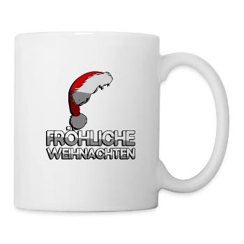 FRÖHLICHE WEIHNACHTEN + Zipfelmütze - Weihnachten - Tasse - Weiß - Rechts