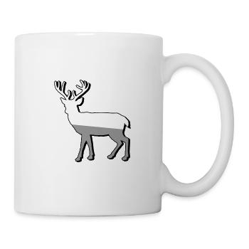 Rentier | Reindeer - Illustraton - Tasse - Weiß - Rechts