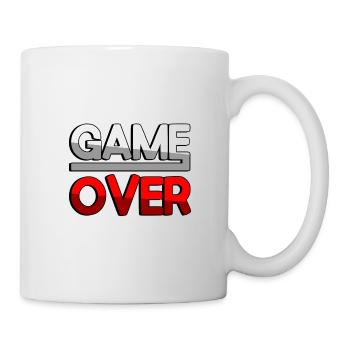 GAME OVER (Rot) - Gaming - Tasse - Weiß - Rechts