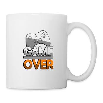 GAME OVER (Orange) + Contrôleur - Jeux - Mug blanc - blanc - Droite