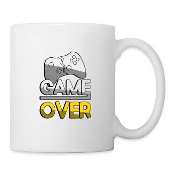 GAME OVER (Jaune) + Contrôleur - Jeux - Mug blanc - blanc - Droite