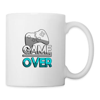 GAME OVER (Turquoise) + Contrôleur - Jeux - Mug blanc - blanc - Droite