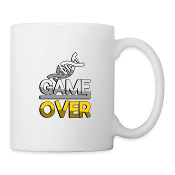 GAME OVER (Gelb) + DNA - Gaming - Tasse - Weiß - Rechts