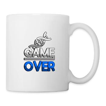 GAME OVER (Blau) + DNA - Gaming - Tasse - Weiß - Rechts