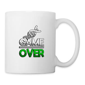 GAME OVER (Grün) + DNA - Gaming - Tasse - Weiß - Rechts
