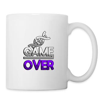 GAME OVER (Lila) + DNA - Gaming - Tasse - Weiß - Rechts