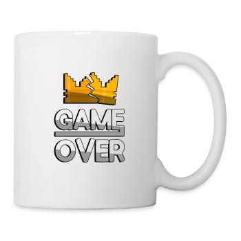 GAME OVER (White) + King Crown - Gaming - Mug - white - Right