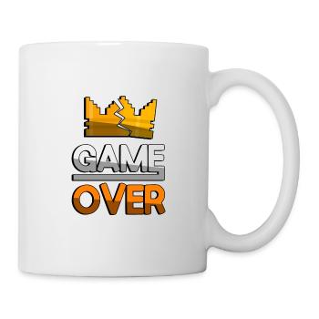 GAME OVER (Orange) + King Crown - Gaming - Mug - white - Right