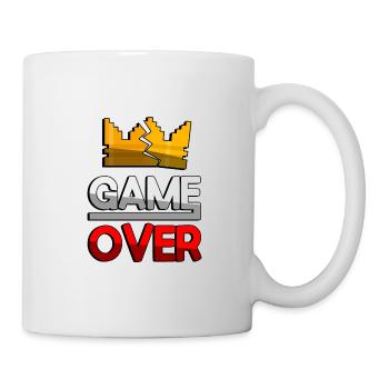 GAME OVER (Red) + King Crown - Gaming - Mug - white - Right