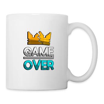 GAME OVER (Turquoise) + King Crown - Gaming - Mug - white - Right