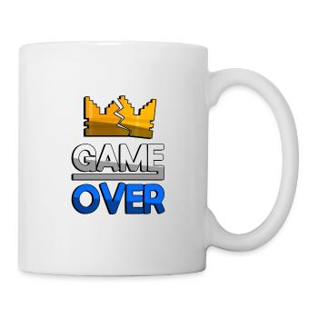 GAME OVER (Blue) + King Crown - Gaming - Mug - white - Right