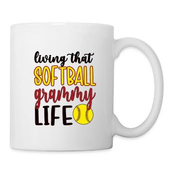 Grammy Granny By Softball Player Softball Grammy - Mug - white - Right
