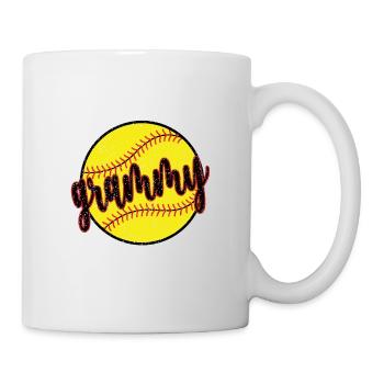 Grammy Oma Eines Softballspieler Softball Grammy - Tasse - Weiß - Rechts