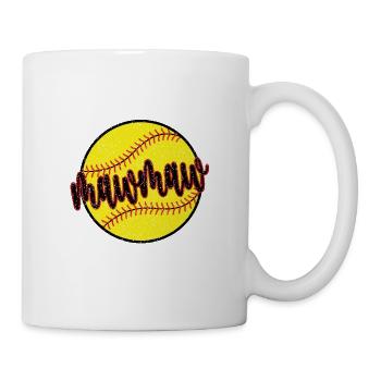 Mawmaw Oma Eines Softballspieler Softball Mawmaw - Tasse - Weiß - Rechts