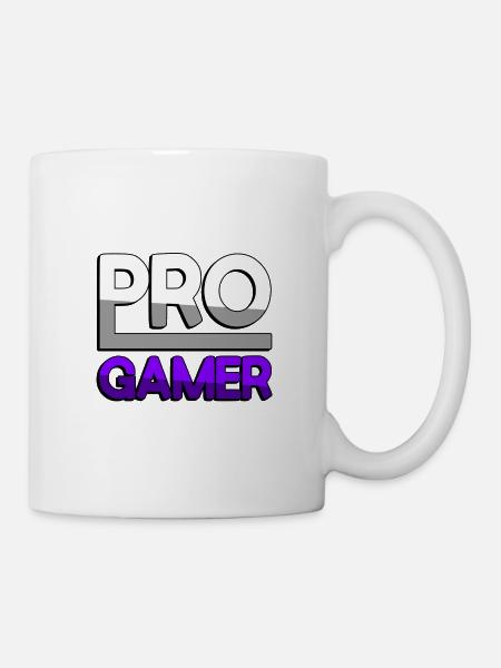 PRO GAMER (Lila) - Gaming - Tasse - Weiß