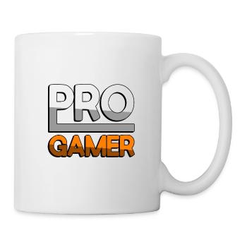 PRO GAMER (Orange) - Gaming - Tasse - Weiß - Rechts