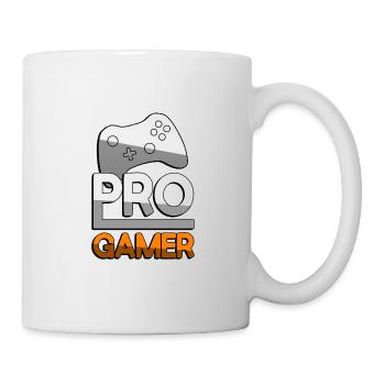 PRO GAMER (Orange) + Controller - Gaming - Tasse - Weiß - Rechts