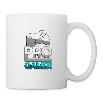 PRO GAMER (Turquoise) + Contrôleur - Jeux - Mug blanc - blanc - Droite
