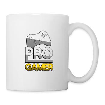 PRO GAMER (Jaune) + Manette - Jeux - Mug blanc - blanc - Droite