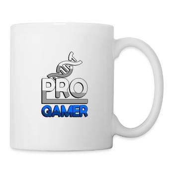 PRO GAMER (Blau) + DNA - Gaming - Tasse - Weiß - Rechts