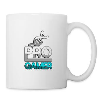PRO GAMER (Türkis) + DNA - Gaming - Tasse - Weiß - Rechts