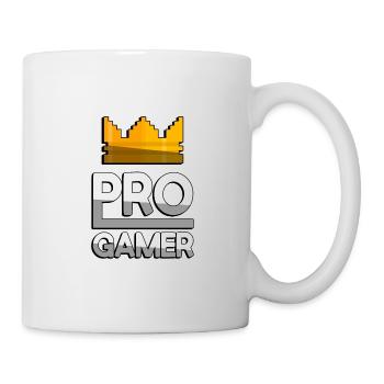 PRO GAMER (White) + King Crown - Gaming - Mug - white - Right