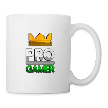 PRO GAMER (Green) + King Crown - Gaming - Mug - white - Right