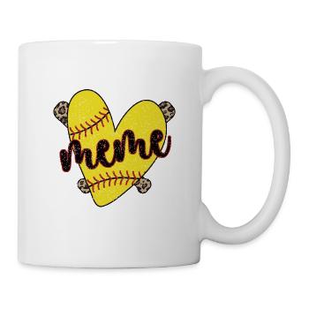 Meme Grandma of a Softball Player Softball Meme - Mug - white - Right