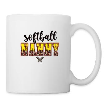 Nounou Grand-mère d’un joueur de softball Nounou de softball - Mug blanc - blanc - Droite