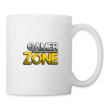 GAMER ZONE (Gelb) - Gaming - Tasse - Weiß - Rechts