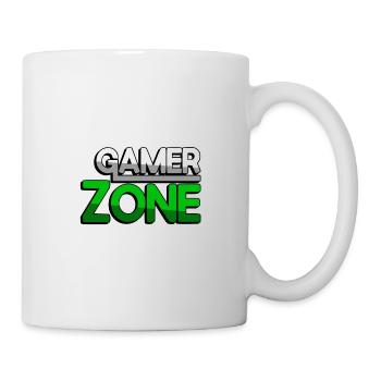 GAMER ZONE (Grün) - Gaming - Tasse - Weiß - Rechts