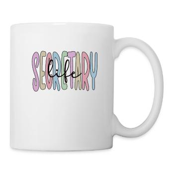 Proud Secretary Appreciation Office Worker - Mug - white - Right