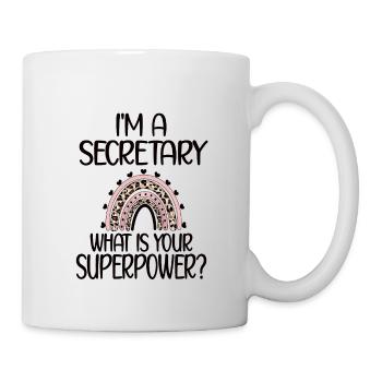 Secrétaire Appréciation Employé de bureau Cadeau - Mug blanc - blanc - Droite