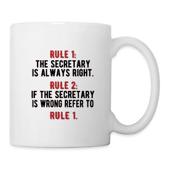 Secretary Gift Office Worker Appreciation - Mug - white - Right