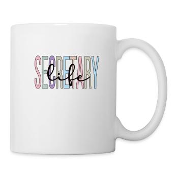 Secretary Proud office workers Appreciation - Mug - white - Right