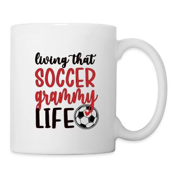 Grammy Oma Von Fußballspieler Fußball Grammy - Tasse - Weiß - Rechts