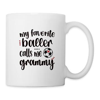 Grammy Oma Von Fußballspieler Fußball Grammy - Tasse - Weiß - Rechts