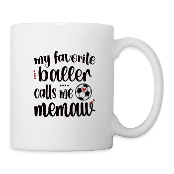 Fier Memaw grand-mère du joueur de football Soccer Memaw - Mug blanc - blanc - Droite