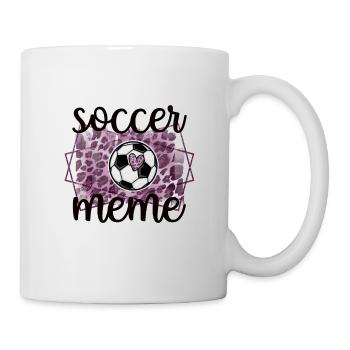 Fière maman de football Grand-mère de joueur de football mème - Mug blanc - blanc - Droite