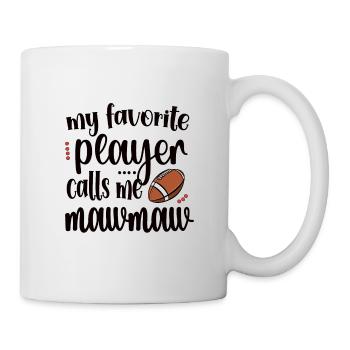 Mawmaw football grand-mère du joueur de football Mawmaw - Mug blanc - blanc - Droite