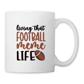Football Meme Grandma Of Football Player Meme - Tasse - Weiß - Rechts