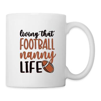 Football Nanny Grandma Of Football Player Nanny - Mug - white - Right
