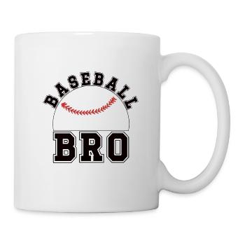 Fier frère de baseball d’un frère joueur de baseball - Mug blanc - blanc - Droite