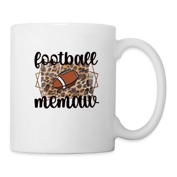 Memaw Grandma By Football Player Football Memaw - Mug - white - Right
