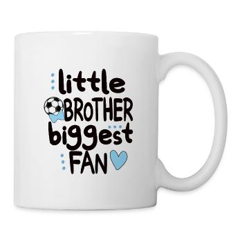 Proud football brother of a football player - Mug - white - Right