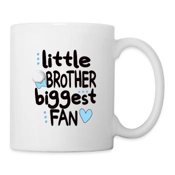 Proud volleyball brother of a volleyball player - Mug - white - Right