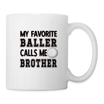 Proud volleyball brother Volleyball player brother - Mug - white - Right