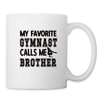 Gymnastics Brother Proud Gymnast Brother Gifts - Mug - white - Right