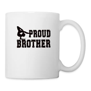 Fier Gymnastique Frère Gymnaste Frère Cadeaux - Mug blanc - blanc - Droite