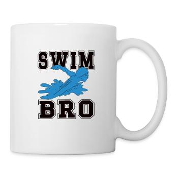 Proud Swimming Brother Brother Of a Swimmer - Mug - white - Right